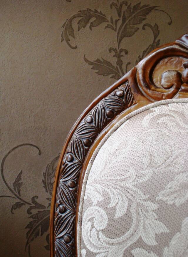 chair and wall